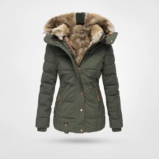 Stilvolle Damen Thermojacke, elegant und warm, ideal als Business- oder Herbstjacke für Frauen.