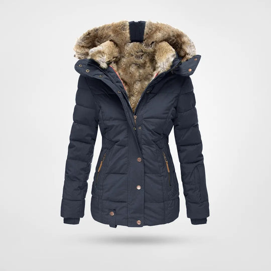 Modische Frauen Thermojacke, elegant und funktional, für stilvolle Auftritte in Business & Freizeit.