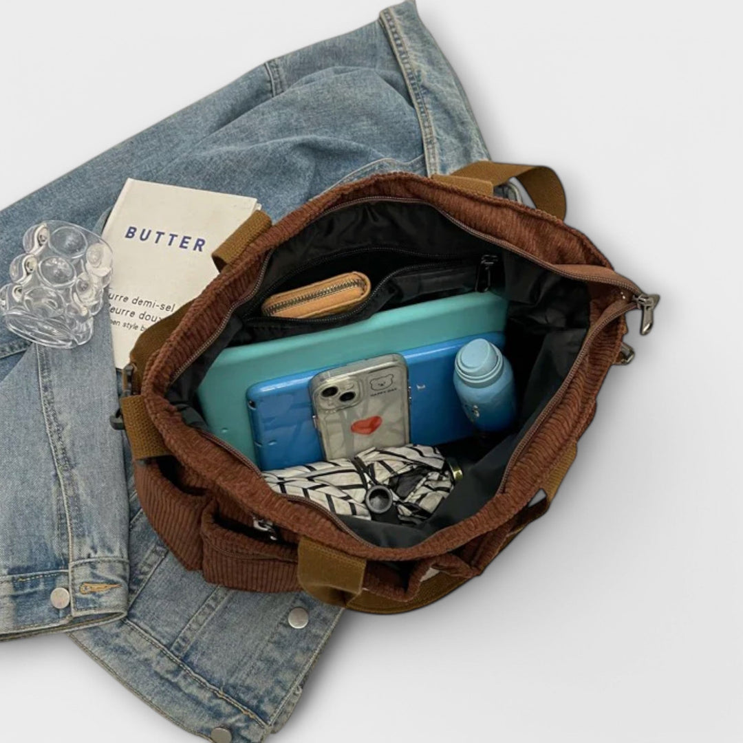 Geräumige Alltagstasche für Damen, komfortable Schultertasche im Tote Bag Design.