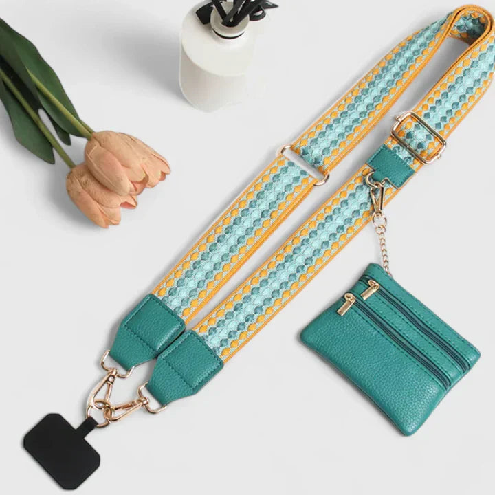 Elegante Damen Smartphone-Tasche zum Umhängen, schlankes Design, modern und praktisch.