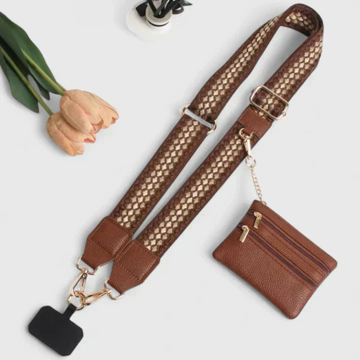 Leichte, elegante Damen Crossbody Tasche, speziell für Handys designt. Perfektes Accessoire.