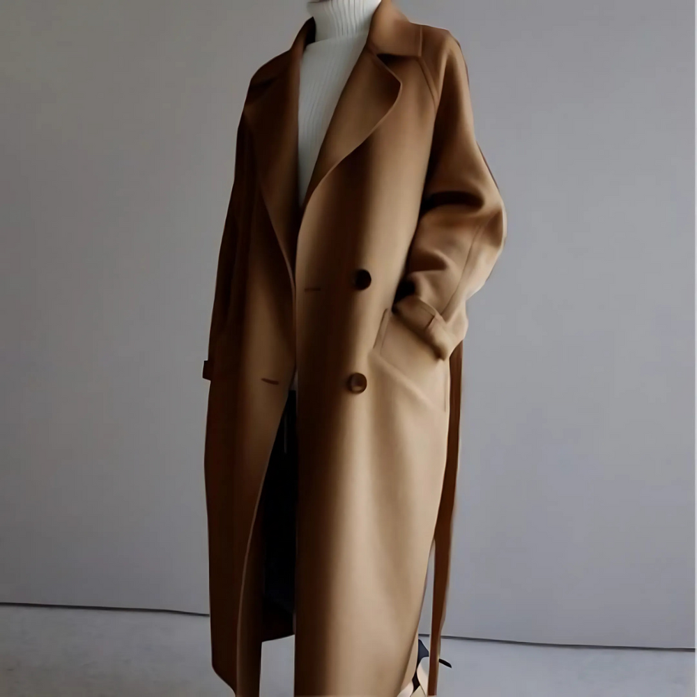 Klassischer Damen Trenchcoat für Herbst und Winter. Stilvolle Übergangsjacke, vielseitige Oberbekleidung.