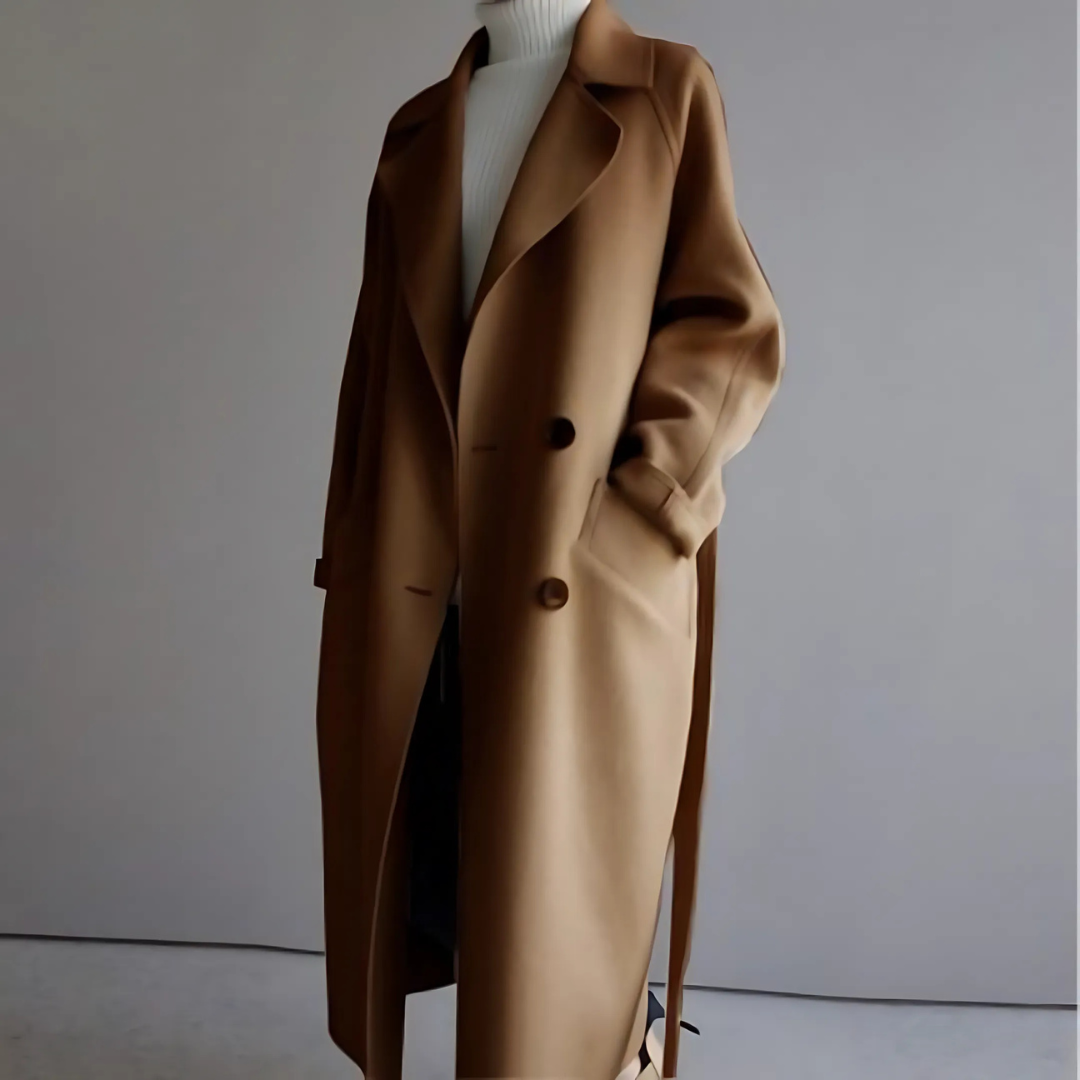 Klassischer Damen Trenchcoat für Herbst und Winter. Stilvolle Übergangsjacke, vielseitige Oberbekleidung.