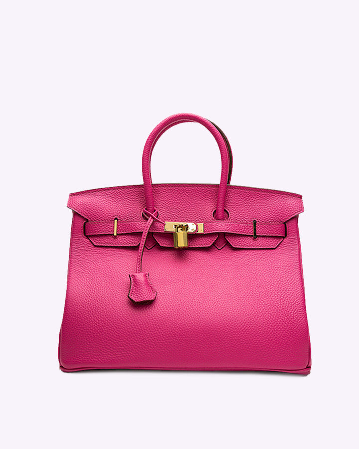 "Elegante Damenhandtasche aus hochwertigem Leder in Grau, vielseitiges Design, zeitlos und geräumig für jeden Anlass."