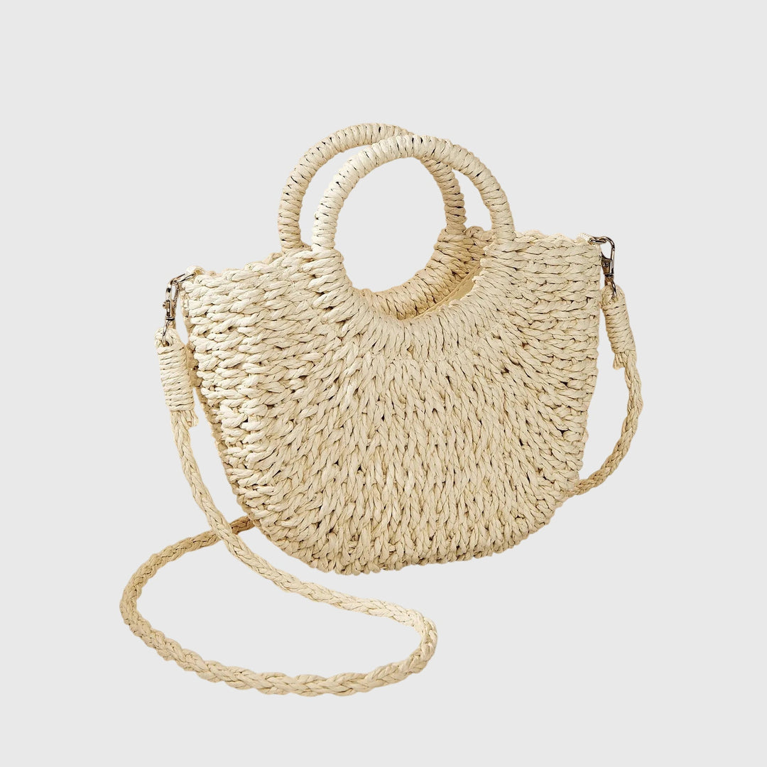 Perfekte Damen-Handtasche für den Sommer, natürlicher und eleganter Look als Freizeitbegleiter.