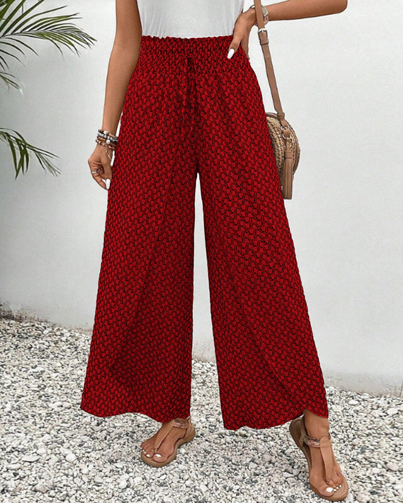 Stilvolle Damenhose mit weitem Bein & hohem Bund. Eine modische Maxihose, die Eleganz & Komfort perfekt vereint.