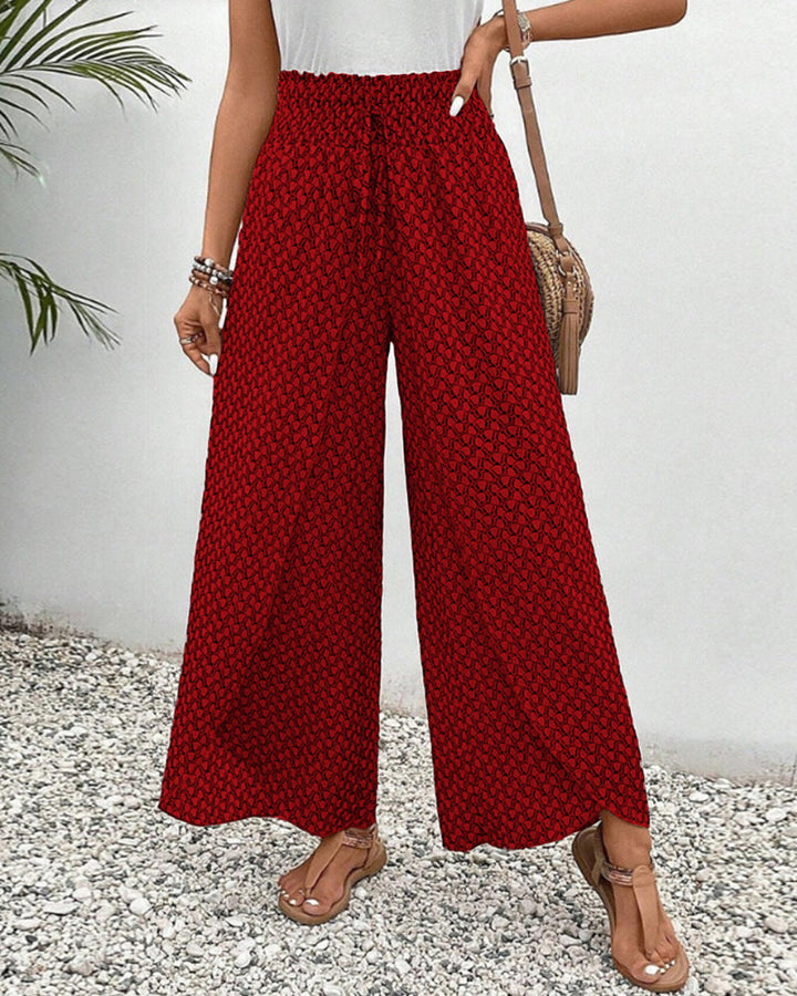 Stilvolle Damenhose mit weitem Bein & hohem Bund. Eine modische Maxihose, die Eleganz & Komfort perfekt vereint.