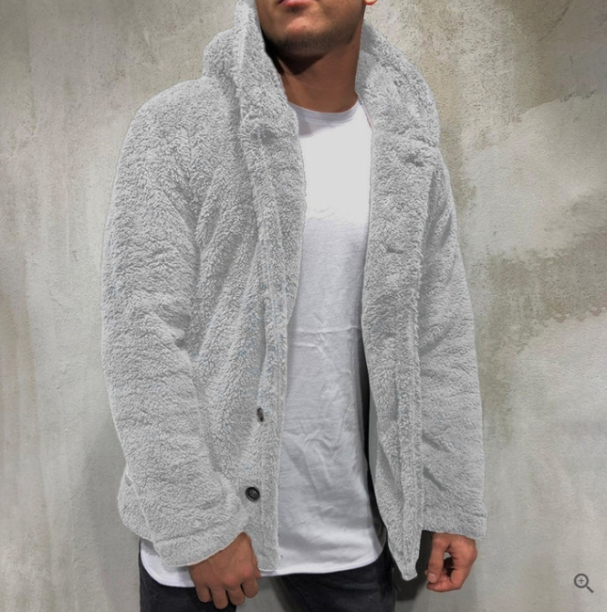 Hochwertige Elias Herren Business Casual Jacke in Grau. Stilvolle Knopfleiste und perfekter Schnitt für den modernen Mann.
