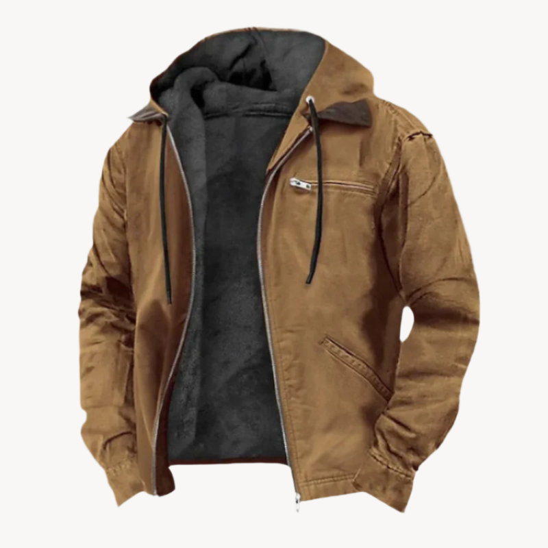 "Elegante Herren-Herbstjacke mit klarem Design, flexibler Einsatz für formelle und legere Anlässe, in Blau präsentiert."