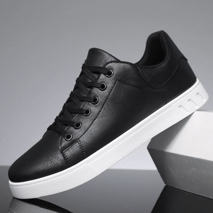 Elegante Herren-Leder-Sneaker, braun, mit bequemer Passform, ideal für Casual- und elegante Outfits, Hochwertiges Design