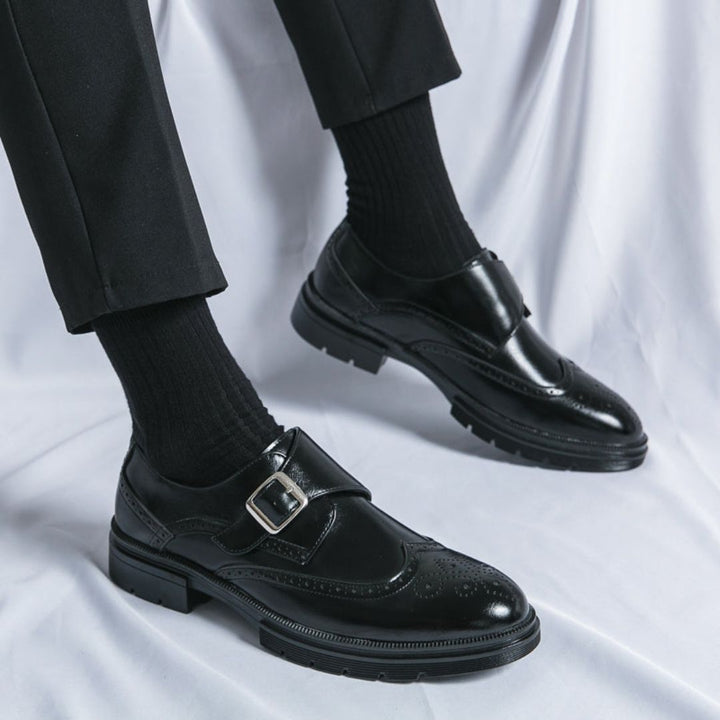 Bequeme Herren Monk Strap Schuhe, ideal für Freizeit & Alltag. Elegante Schnallenschuhe für stilbewusste Männer.
