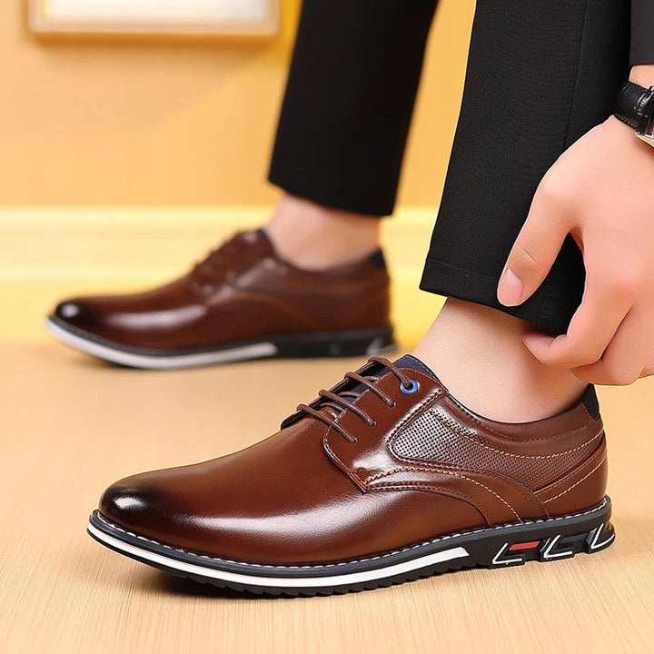 Klassische braune Herren Oxford Schuhe, bequem und stilvoll für Business und Freizeit, perfekt für das ganze Jahr.