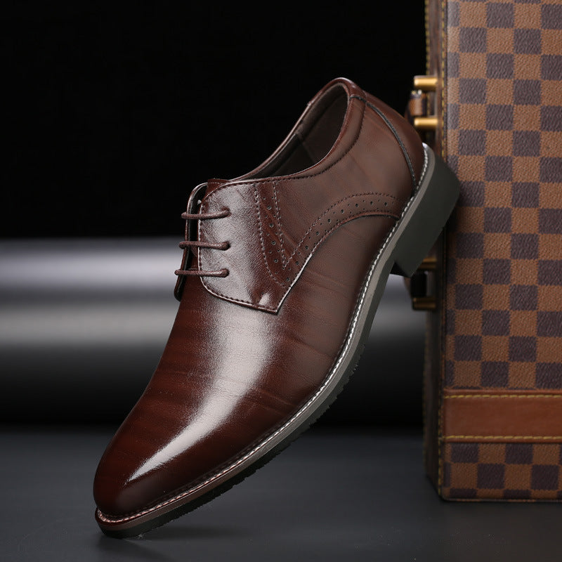 Elegante Herren Oxford Schnürschuhe aus Leder, ideal als klassische Business-Schuhe für formelle Anlässe.