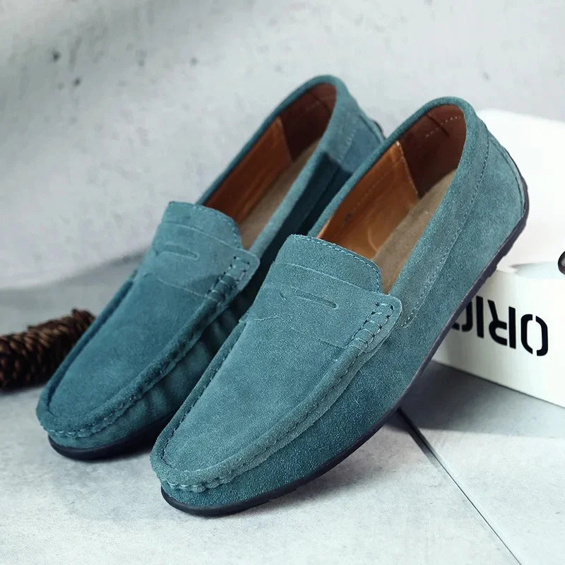 Vielseitige Herren Penny Loafers, bequeme Slip-Ons, perfekt für formelle und legere Frühlingsoutfits.