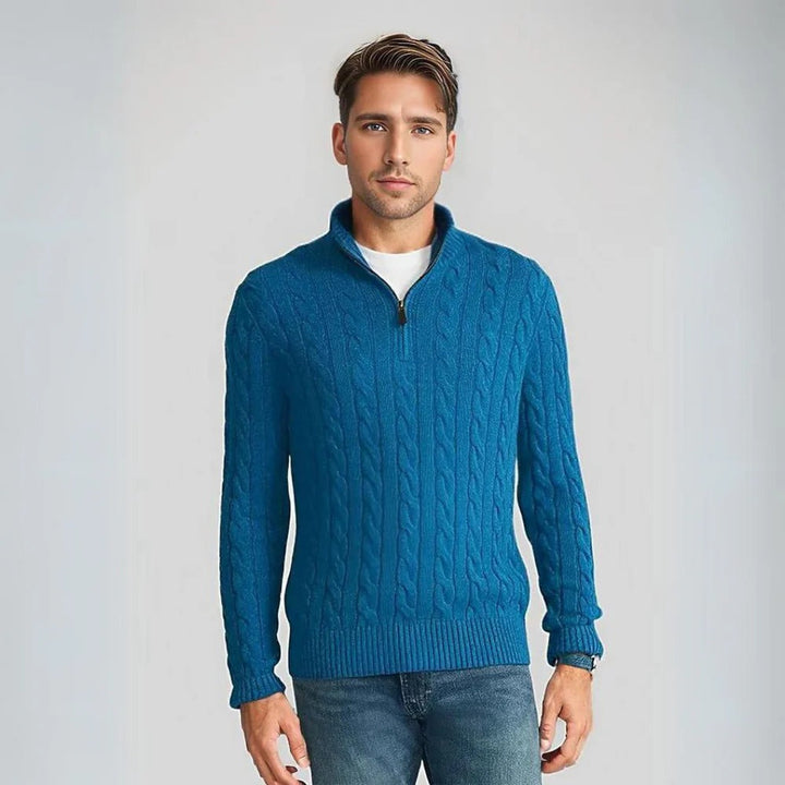Vielseitige Herren Strickjacke, ideal für Büro und Freizeit, als eleganter Pullover für jede Gelegenheit.