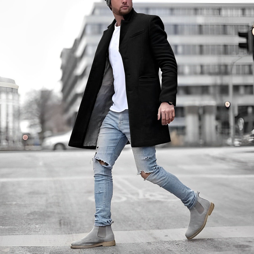 Schwarze oder blaue Herrenjacke, perfekt für formelle Anlässe oder stilvolle Smart Casual Looks. Elegante Herrenmode.