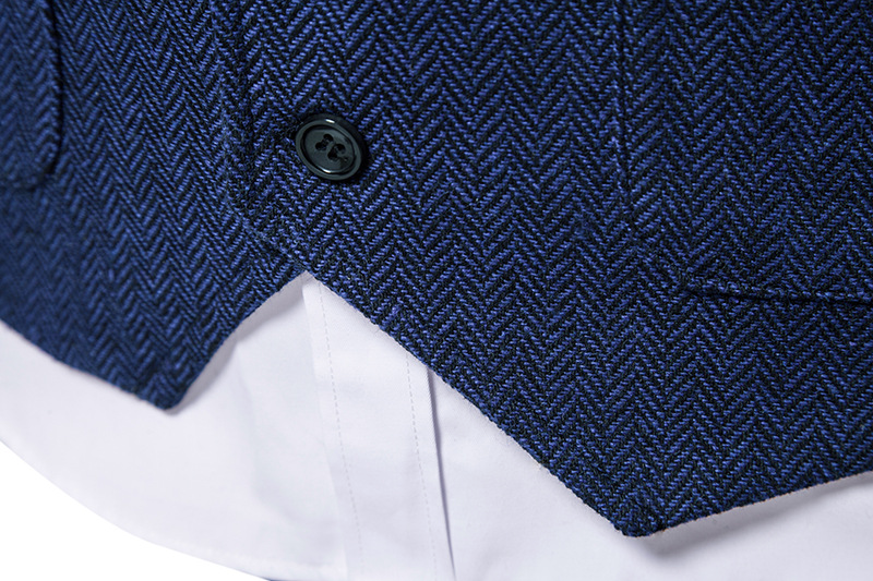 Modische Herrenweste in Grau, elegant geschnitten, passt perfekt zu Business- und Freizeit-Outfits.