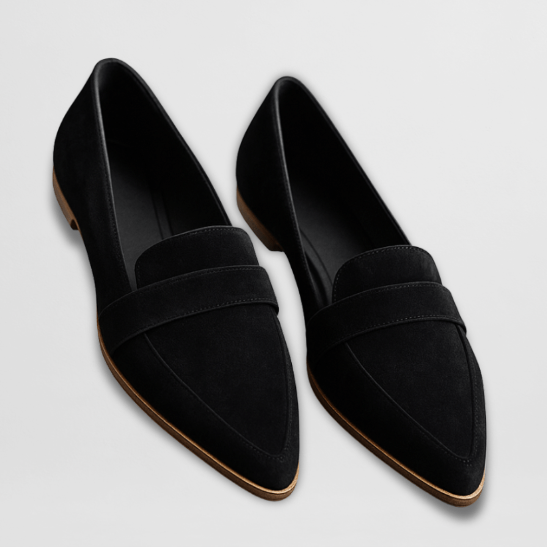 Jasmin Damen Loafers in Nude, elegant und bequem. Spitze Alltagsschuhe für Damen, perfekt für den Frühling.
