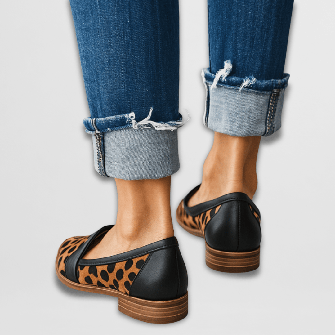Modische Jasmin Damen Loafers, elegant und bequem. Perfekte spitz zulaufende Komfortschuhe für den Frühling.
