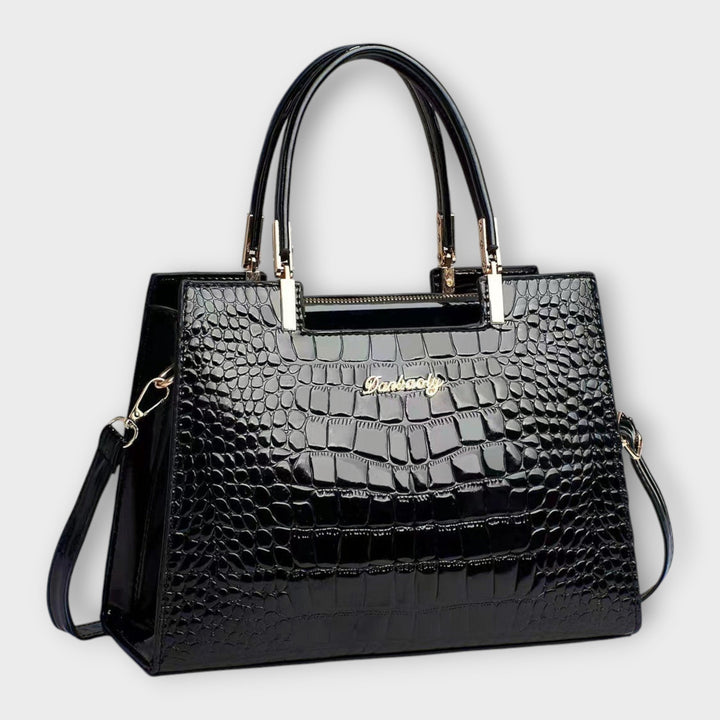Elegante klassische Damen Handtasche in hochwertiger Lederoptik. Perfektes modisches Accessoire für Alltag und Büro.