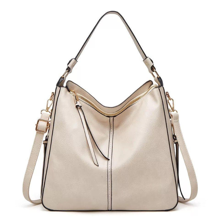 Klassische Damen Schultertasche aus Premium-Leder. Elegante Umhängetasche für Alltag & Büro.