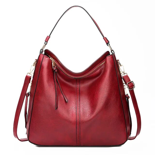 Zeitlose klassische Damenhandtasche aus echtem Leder. Ein elegantes Accessoire, das nie aus der Mode kommt.