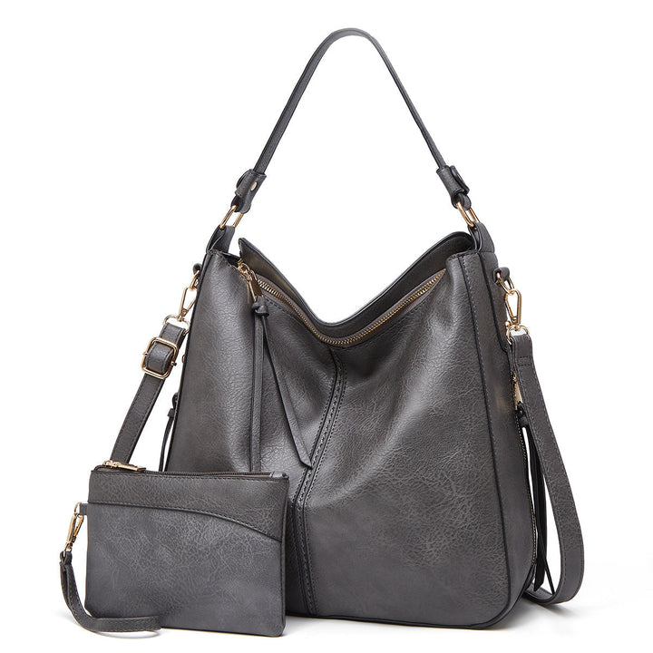 Vielseitige Ledertasche für Damen. Tragbar als Schultertasche, Umhängetasche oder elegante Handtasche.
