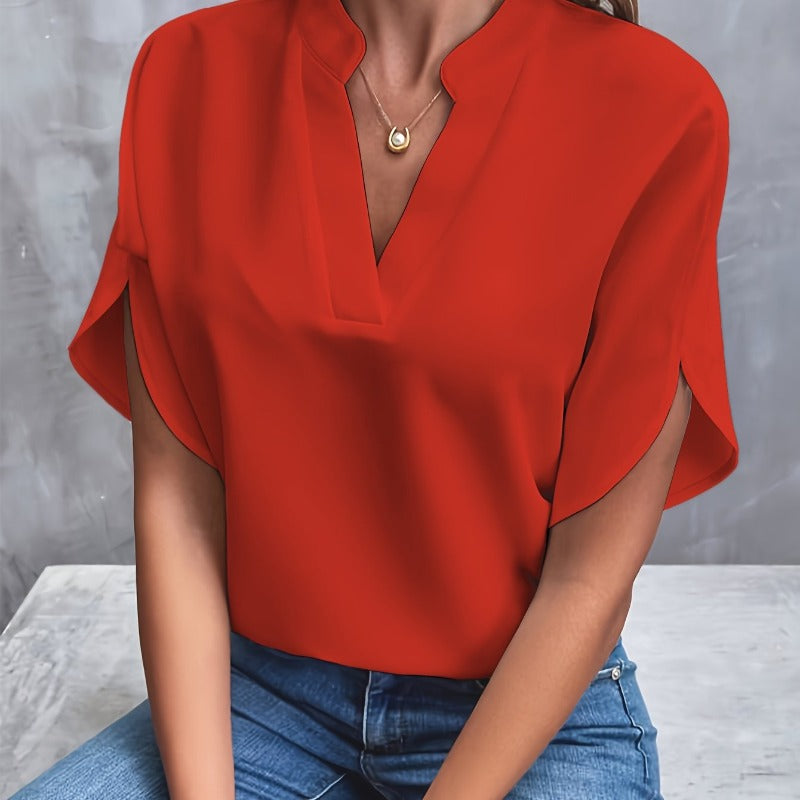 Atmungsaktive, leichte Damenbluse mit lockerer Passform. Eine elegante Frühlingsbluse für vielseitigen Stil.