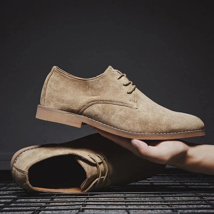 Elegante, minimalistische Herren Schnür-Derby-Schuhe für Frühling, ideal für Business & Freizeit.