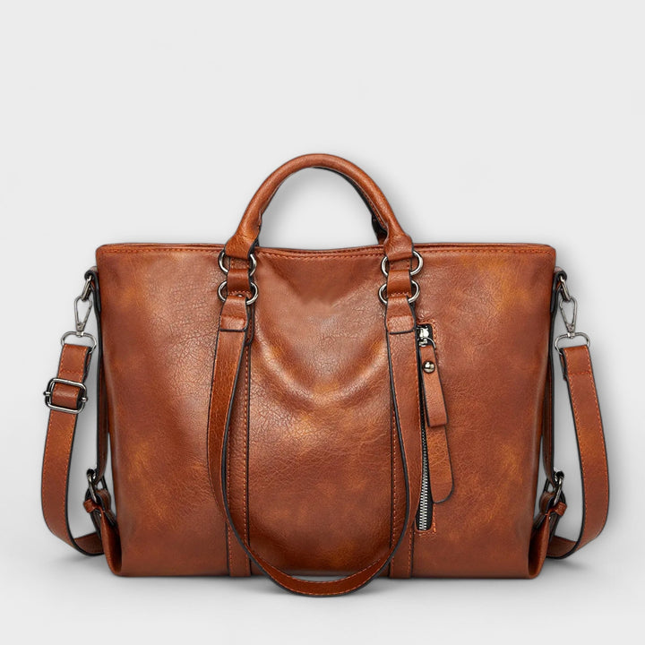 Elegante schwarze Damen-Arbeitstasche, stilvolle Businesstasche mit Laptopfach für den Berufsalltag.