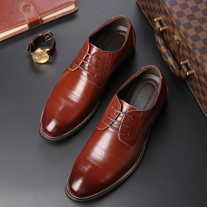 Klassische blaue Herren Businessschuhe. Eleganter Smart Casual Schuh mit Komfort, ideal für Büro und Anlässe.