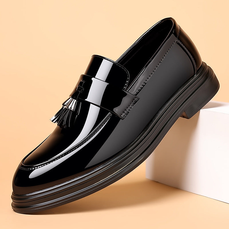 Moderne schwarze Herren Business-Schuhe, bequem, mit atmungsaktiver & flexibler Sohle für vielseitigen Einsatz.