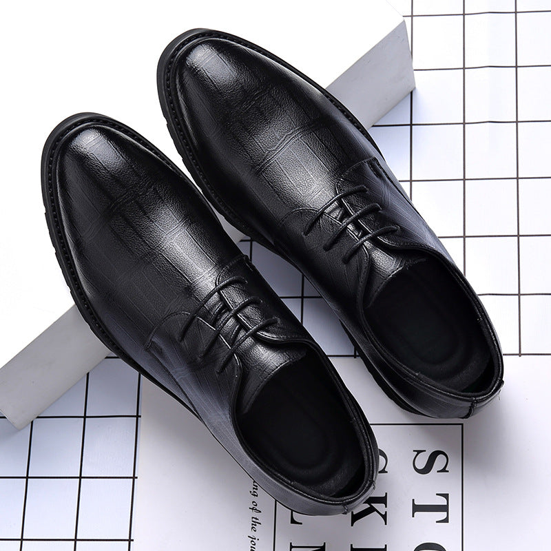 Elegante schwarze Herrenschuhe für Business und Freizeit, klassische Halbschuhe für Büro und Alltag.