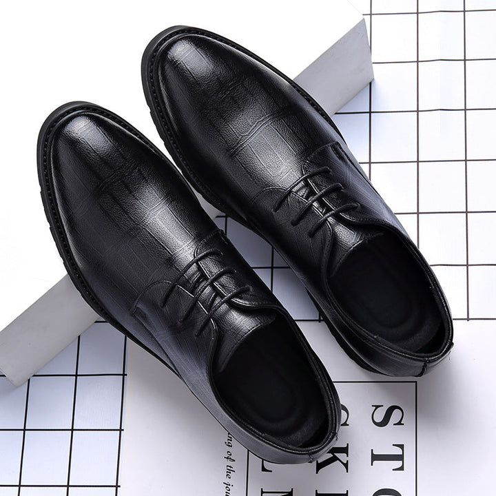Elegante schwarze Herrenschuhe für Business und Freizeit, klassische Halbschuhe für Büro und Alltag.