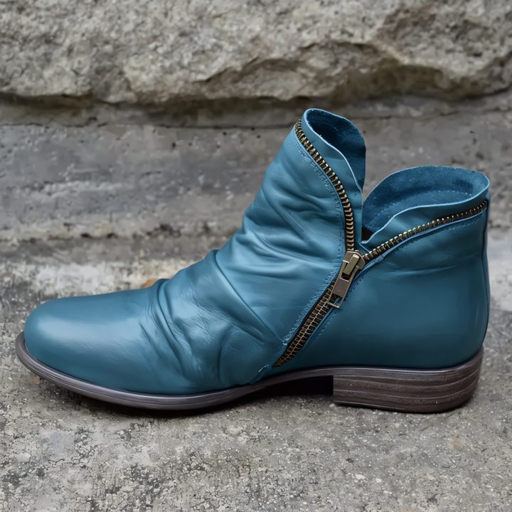 Modische schwarze Unisex Ankle Boots, ideal für Herbsttage & bequeme Freizeitschuh-Outfits.