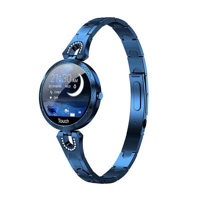 Stilvolle Damen Fitness-Smartwatch mit Aktivitätstracker und Benachrichtigungen für modernen Lifestyle.