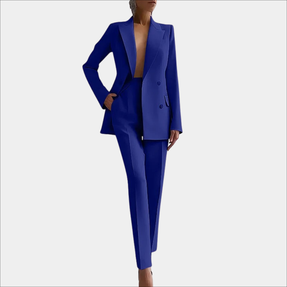 Business-Eleganz: Damen Blazer & Hose Set für Büro, formelle Anlässe & modische Auftritte.