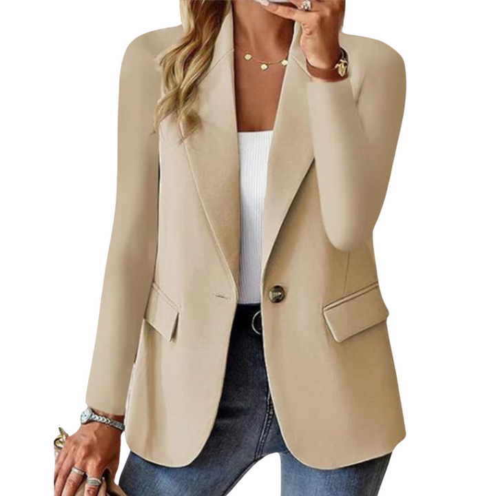 Schicker schwarzer Damen Blazer, figurbetont, ideal für Business-Meetings & Abendgarderobe.