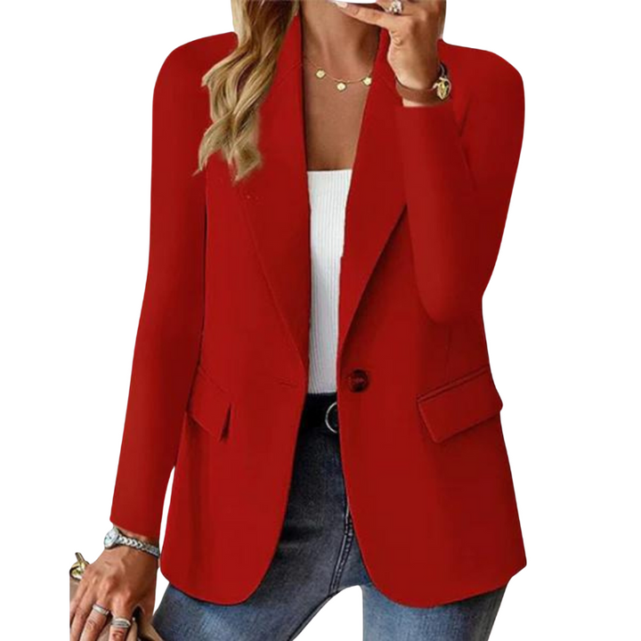 Eleganter blauer Damen Blazer, chic & modern, passt perfekt zu Jeans, Stoffhosen oder Röcken.