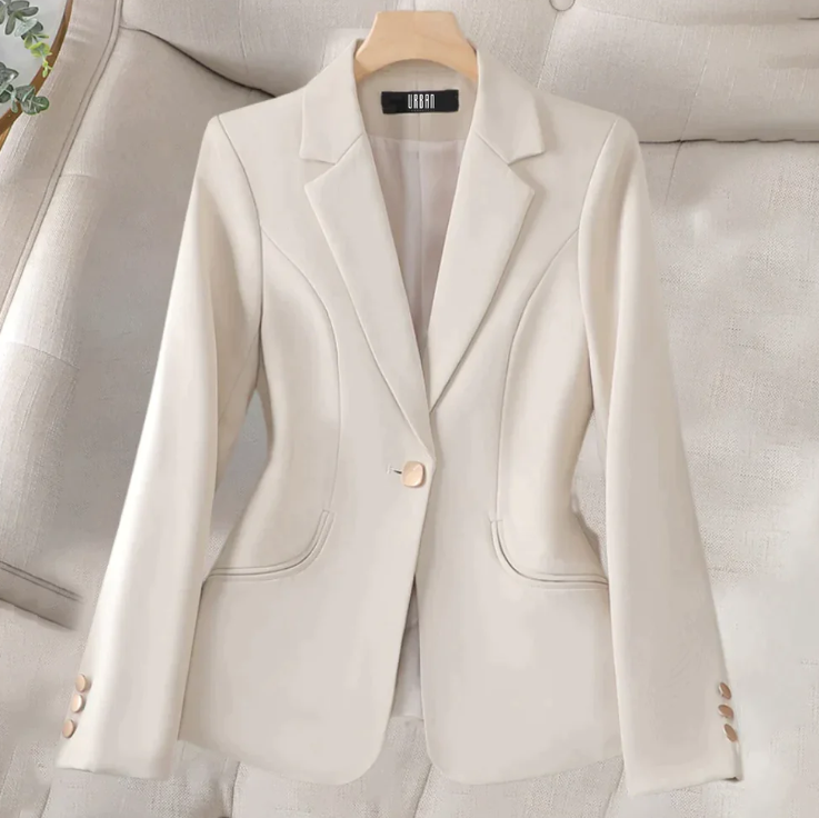 Eleganter Damen Business Blazer, tailliert, klassisch, langärmlig. Perfekt für Büro & formelle Anlässe.