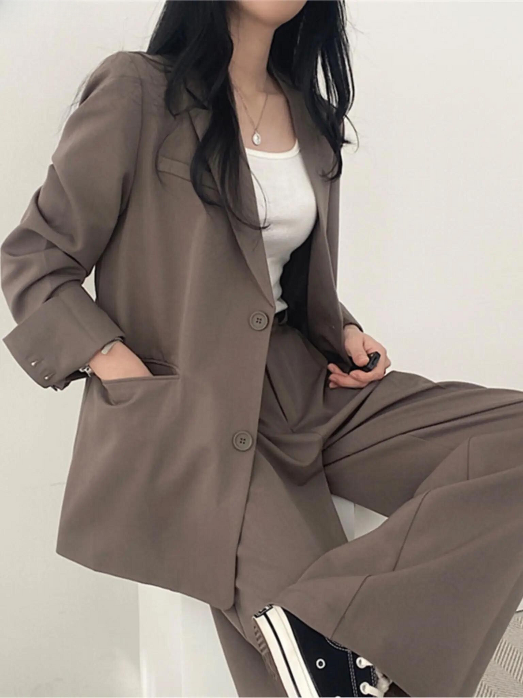 Bequeme Damen Stretchhose: Perfekte Business-Hose im Zweiteiler, komfortabel & elegant für den Arbeitsalltag.