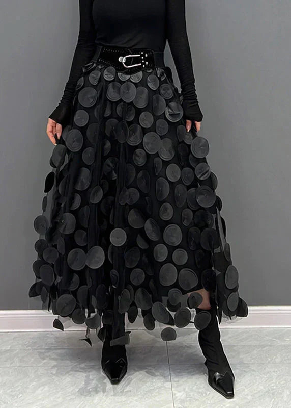 Strukturierter Damen Maxirock Selina. Eleganter Abendrock in Einheitsgröße, perfekt für festliche Anlässe.
