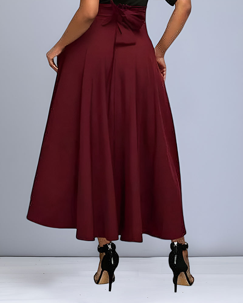 Vielseitiger Damen Midi Rock, perfekt als Business- oder Freizeitrock. Eleganter Schnitt für Frühling & Herbst.