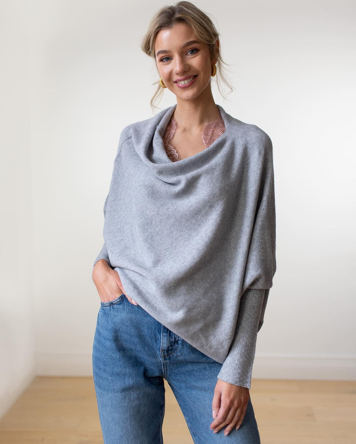 Stylischer schulterfreier Pullover für Frauen, vielseitig kombinierbar für casual & schicke Looks.