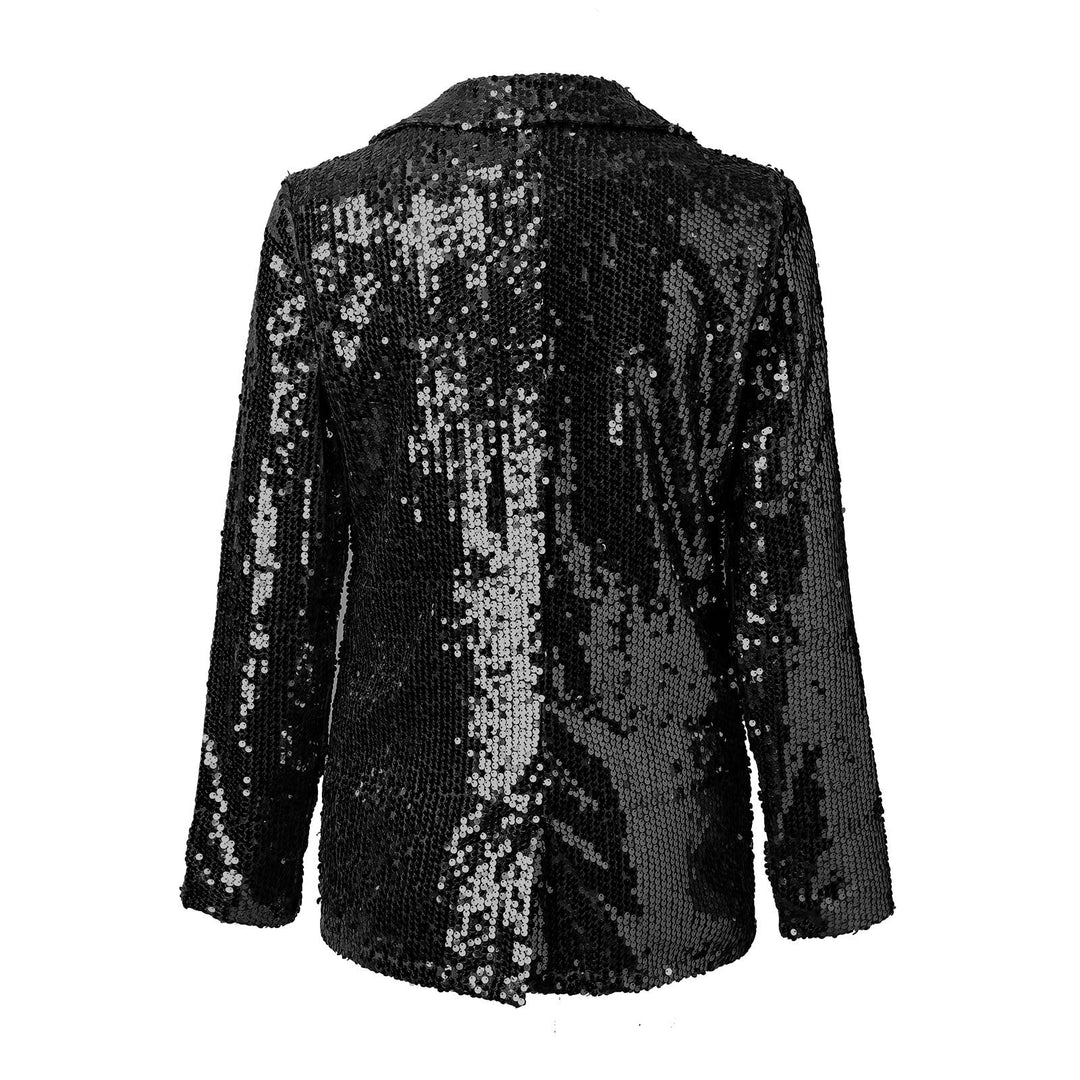 Statement Blazer für Damen: Edle Pailletten Jacke, perfekt für festliche Events und modebewusste Looks.