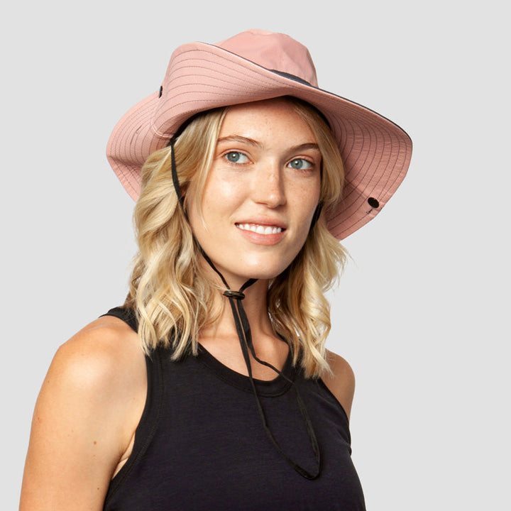 Femininer Damen Strandhut mit UV-Schutz, faltbar, leicht & sehr stilvoll.