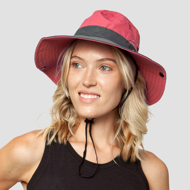 Praktischer Damen Sonnenhut, faltbar, leicht & UV-geschützt. Ideale Kopfbedeckung für Damen.