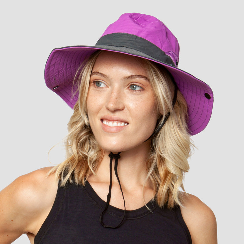 Robuster Damen Sonnenhut, faltbar, UV-Schutz & leicht. Perfekt für Reise & Garten.