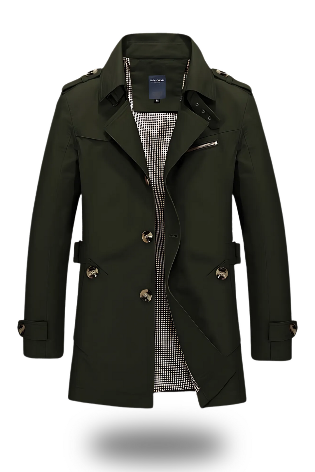Robuster Damen Trenchcoat mit Gürtel, ein ikonischer Mantel für langanhaltenden Stil und Wetterschutz.