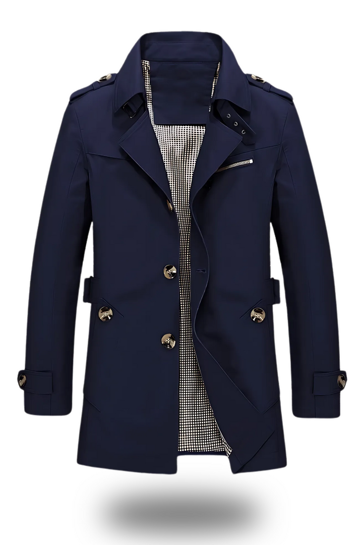 Chicer Damen Langmantel mit Gürtel, ein vielseitiger Trenchcoat für elegante Damenmode im Alltag.